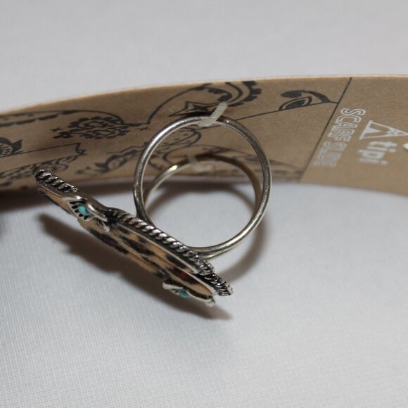 Tipi Scarf Slide Cactus w/Leopard Print and Flowers - Picture 4 of 7